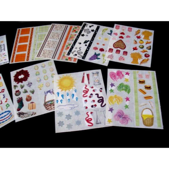 CREATIVE MEMORIES STICKER PACKS, Chitchat, Festivities, Harvest Orchard Laser - Picture 8 of 9
